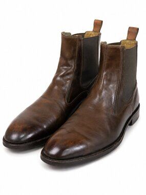 Rush Gordon Rush Brown Leather Chelsea Boots Mens 12 Vibram Sole